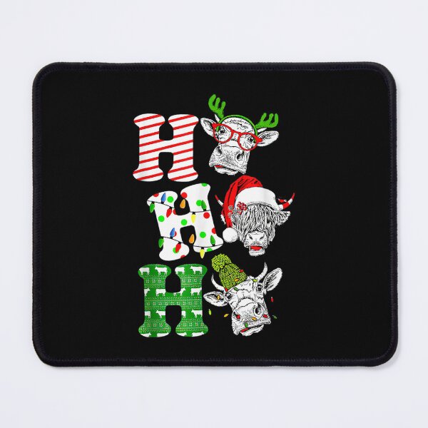 Item preview, Ho Ho Ho Sa Nta Claus Cow Lovers Christmas  designed and sold by aprilsav.