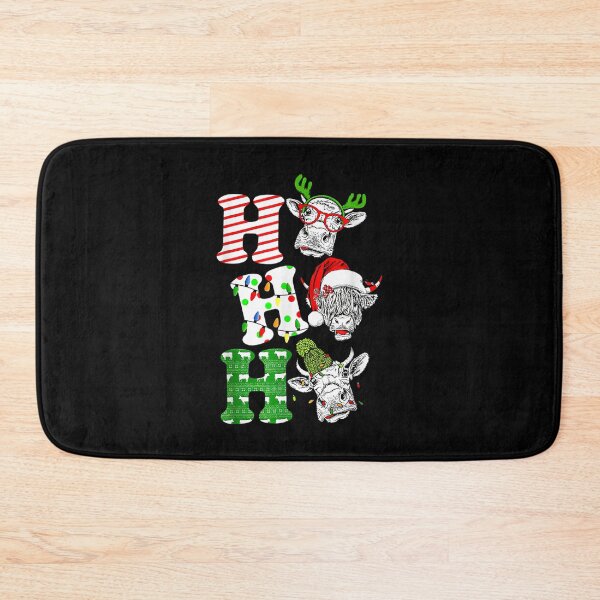 Item preview, Ho Ho Ho Sa Nta Claus Cow Lovers Christmas  designed and sold by aprilsav.
