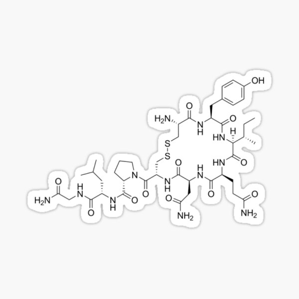 Oxytocin Molecular Structure Sticker