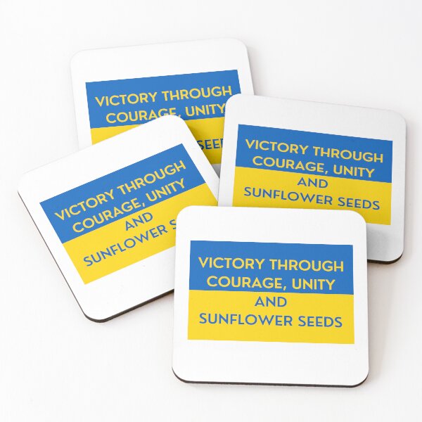 Item preview, i stand with ukraine | ukraine flag victory through courage, unity and sunflower seeds | ukraine flag essential shirt | sticker designed and sold by sugarcube1999.