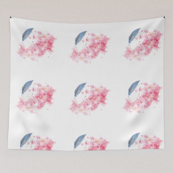 Item preview, watercolor feather blossom  designed and sold by creator Designer.