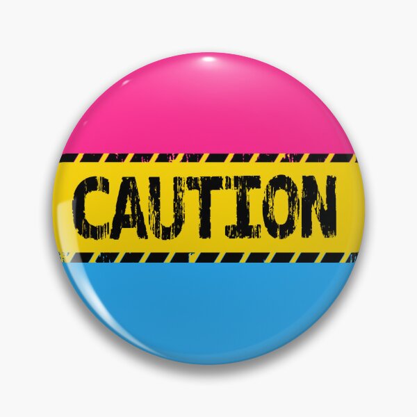 Item preview, Caution Pan Pride Flag designed and sold by Fruct.