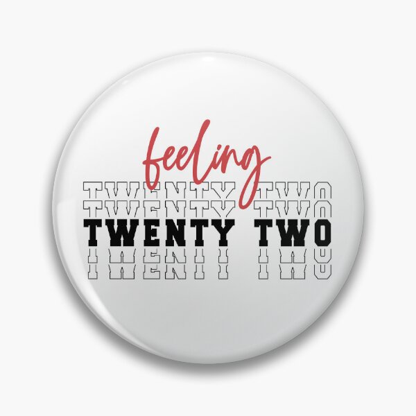 Item preview, Feeling Twenty two | 22nd Birthday | Turning 22 | 22nd birthday party gift designed and sold by Violet Treasures.