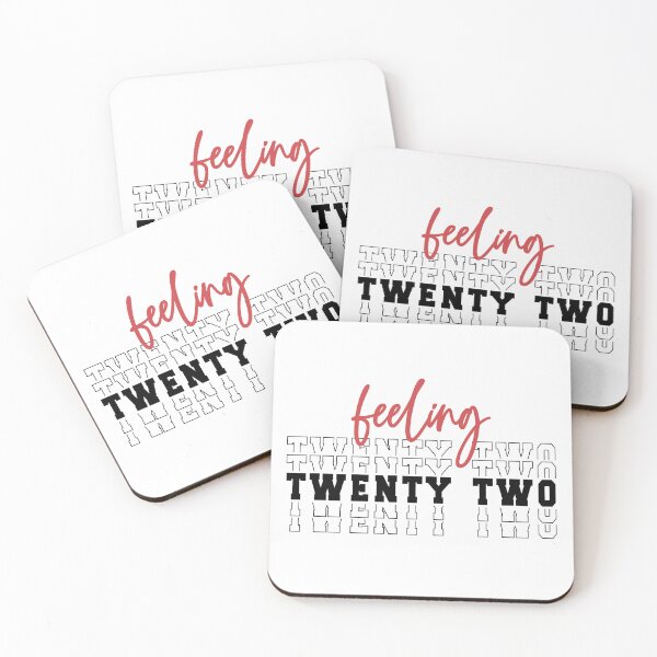 Item preview, Feeling Twenty two | 22nd Birthday | Turning 22 | 22nd birthday party gift designed and sold by Violet Treasures.