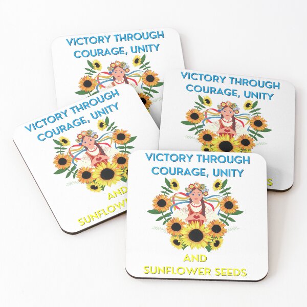 Item preview, i stand with ukraine | ukraine flag victory through courage, unity and sunflower seeds | ukraine flag classic shirt | sticker designed and sold by sugarcube1999.