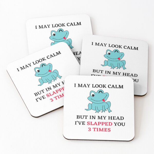 Item preview, I may look calm but in my head i've slapped you 3 times,funny quote designed and sold by behappysiempre.