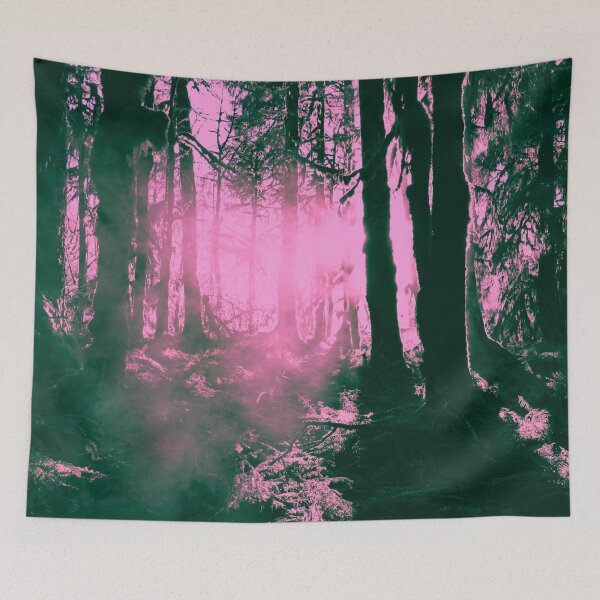 Item preview, Sunset on Tree in the Hoh Rainforest - Travel Sunset Forest Nature Trees sun hiking adventure Pink designed and sold by travel101.