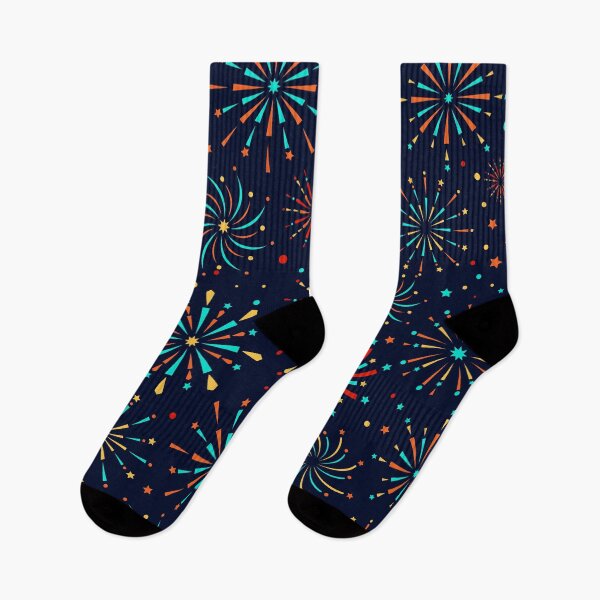 Item preview, Fireworks On Dark Blue Sky Pattern 1 designed and sold by risingrocket.