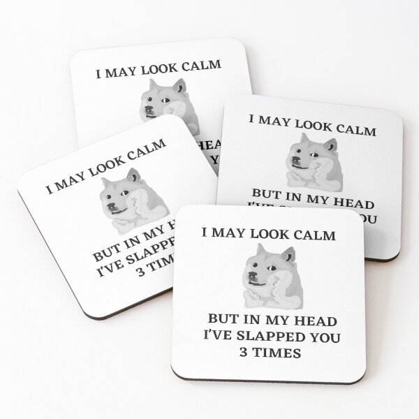 Item preview, I may look calm but in my head i've slapped you 3 times,funny quote designed and sold by behappysiempre.