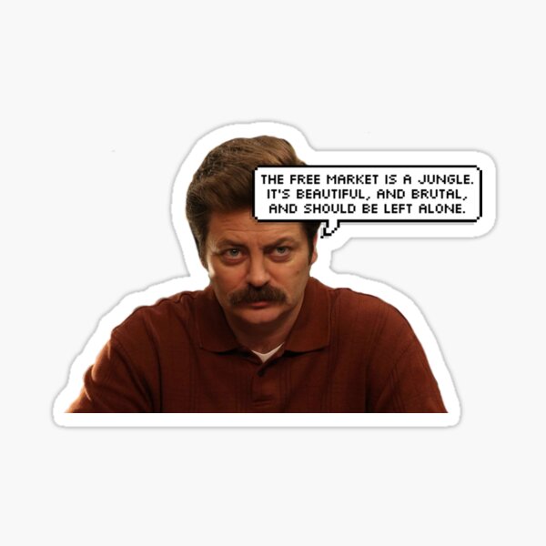 Ron Free Markets Sticker