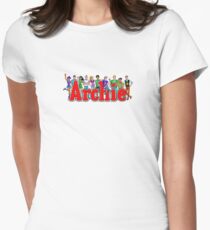 Archie Comic Book Gang Women's Fitted T-Shirt