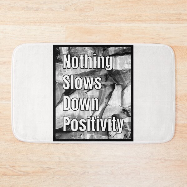 Item preview, Nothing Slows Down Positivity Quote Rocks designed and sold by RichTeeDesigns.