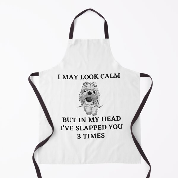 Item preview, I may look calm but in my head i've slapped you 3 times,funny quote designed and sold by behappysiempre.