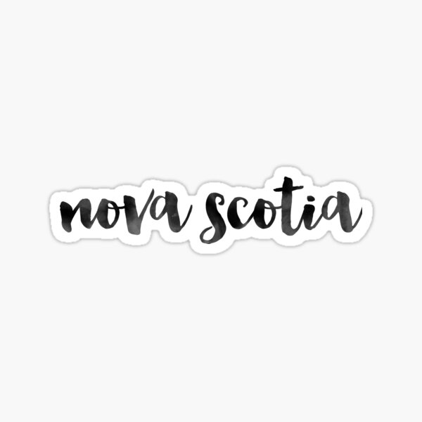 Item preview, Nova Scotia - Black Ink Calligraphy designed and sold by Anika Todalen.