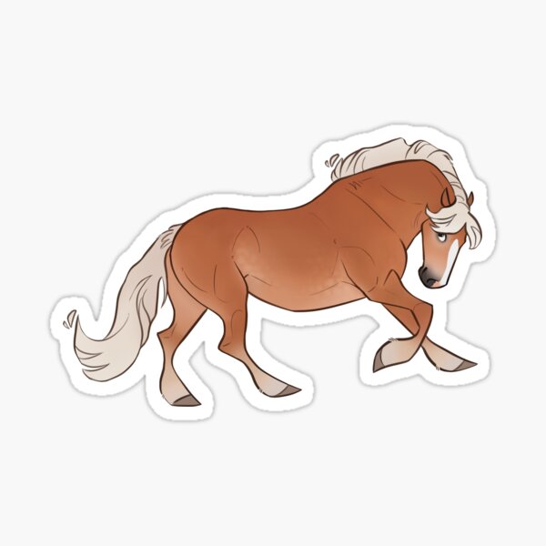 Haflinger-Pferd Sticker