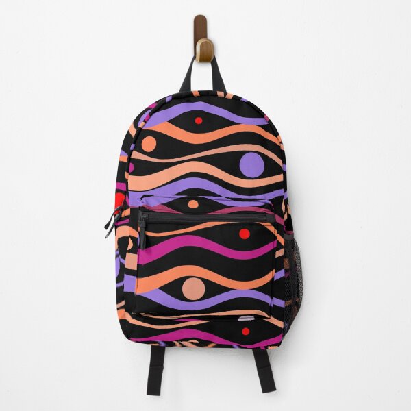 Item preview, Waves And Dots Colorful Pattern designed and sold by risingrocket.
