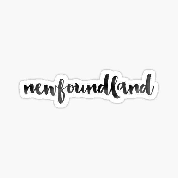 Item preview, Newfoundland - Black Ink Calligraphy designed and sold by Anika Todalen.