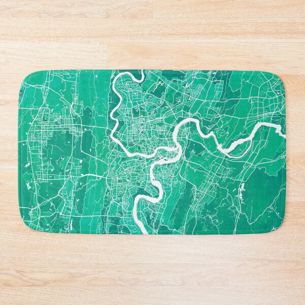 Item preview, Chongqing City Map of China - Watercolor designed and sold by deMAP.