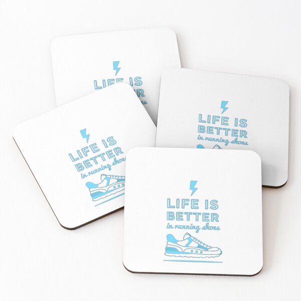 Item preview, life is better in running shoes designed and sold by SaidDaf.