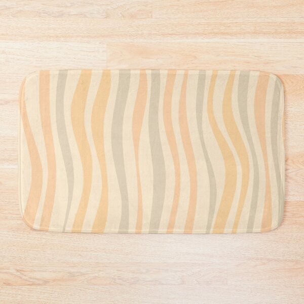 Item preview, Yellow Wavy Sand Style Vertical Striped Pattern designed and sold by risingrocket.