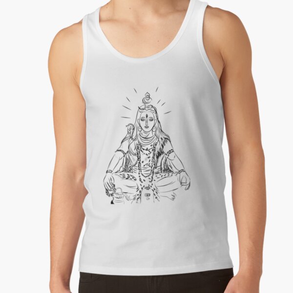 Buddha Tank Top Yoga Singlet Ganesha T-shirt Boho Om Hindu God