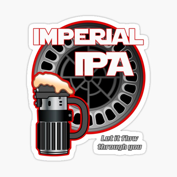 Vista previa del artículo con la obra «Lado oscuro Imperial IPA», diseñado y vendido por Runesilver.