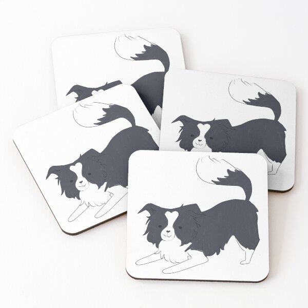 Item preview, Border collie cute cartoon illustration  designed and sold by Yarafantasyart.