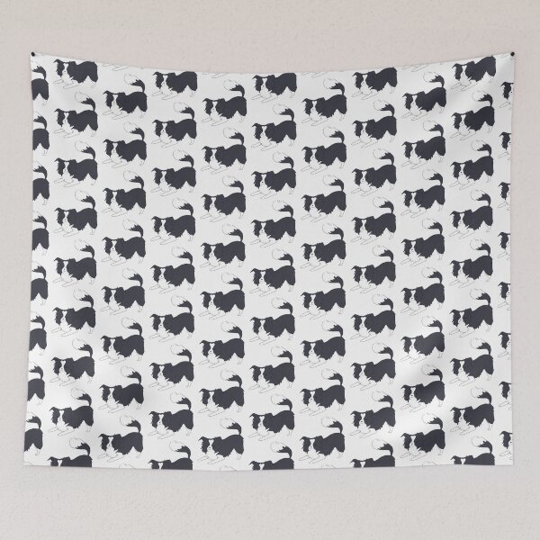 Item preview, Border collie cute cartoon illustration  designed and sold by Yarafantasyart.