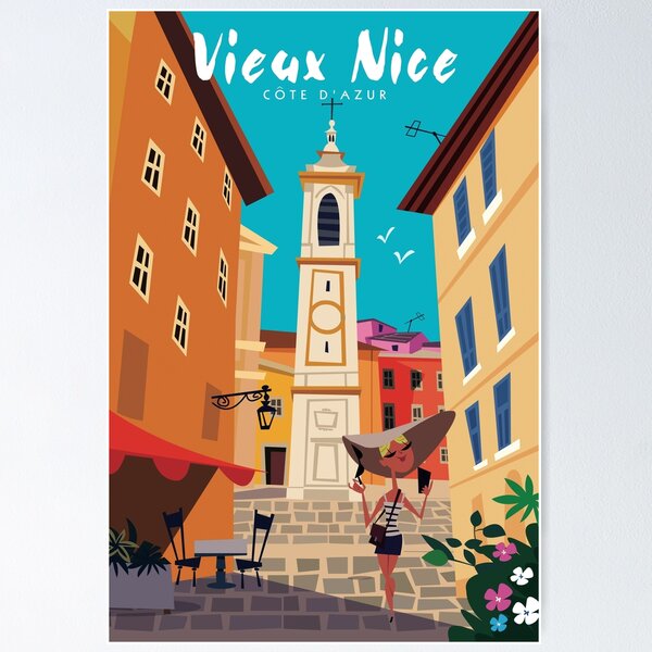 Aperçu de l'œuvre Affiche Vieux-Nice créée et vendue par GAGodel.