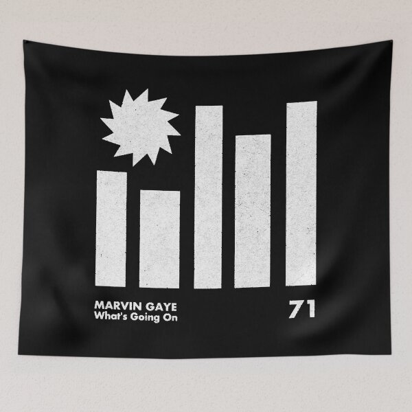 Item preview, Marvin Gaye  Minimal Graphic Design Artwork designed and sold by HitsTosp.