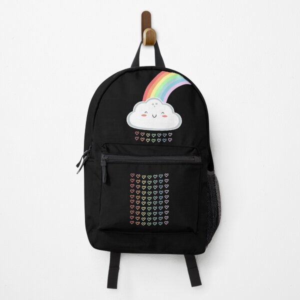 Item preview, Clouds with rainbow full of love kawaii design designed and sold by high5doodle.