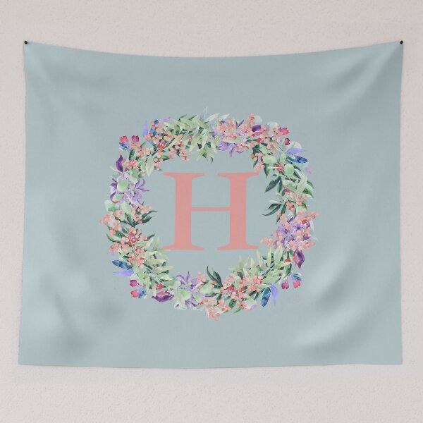 Item preview, Letter H Floral  - Floral Monogram Alphabet Letters designed and sold by LamaraK.