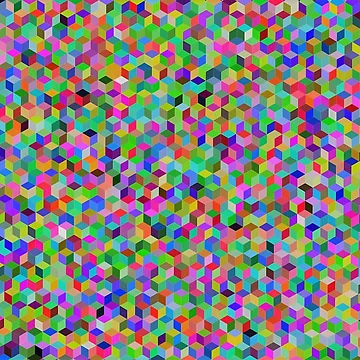 Artwork thumbnail, Colorful Cubes - Pattern by TheEndlessStore