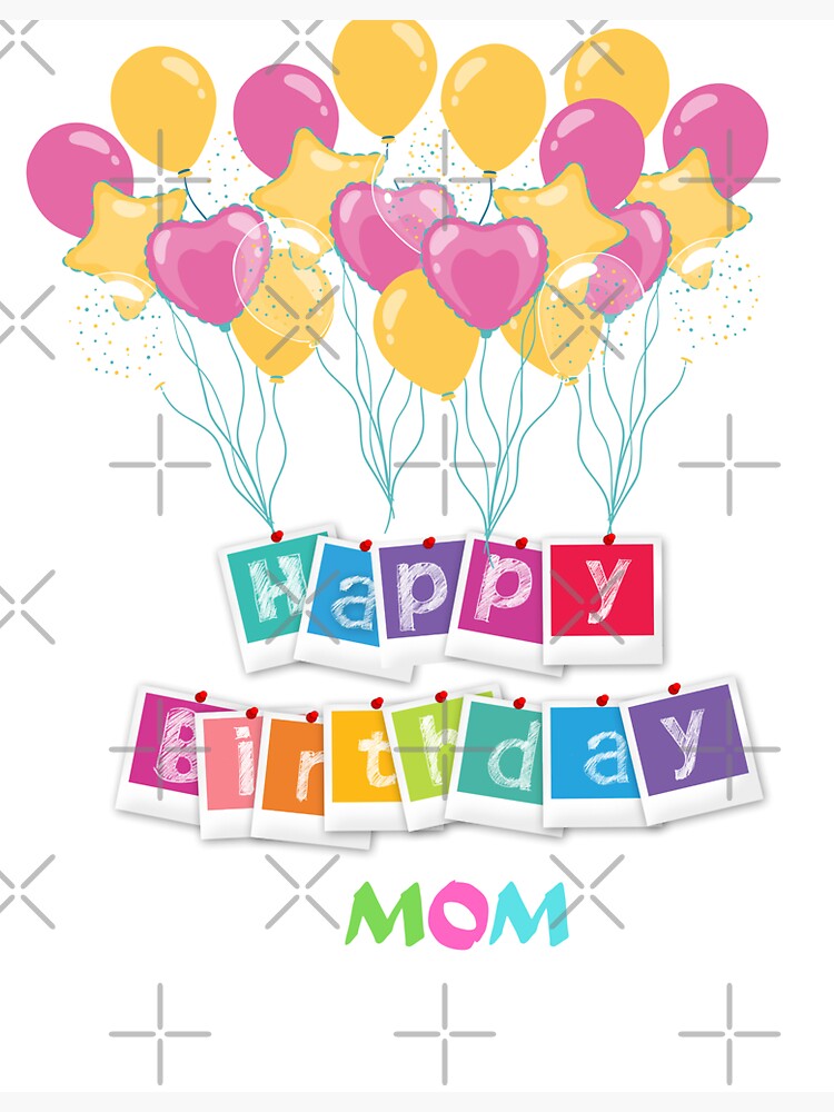 "HAPPY BIRTHDAY MOM !!!" Sticker by bobdesign1 Redbubble