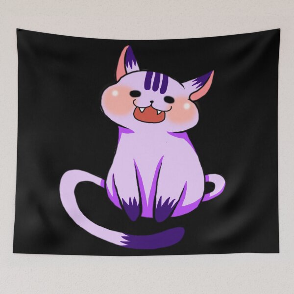 Item preview, Cartoon Cat, Cute Cat, Kawai Cat, Purple Cat, designed and sold by Maculele.