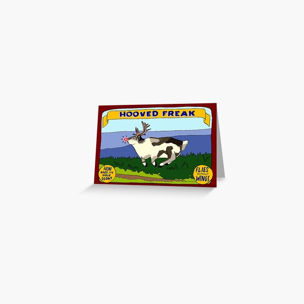 Hooved Freak Greeting Card
