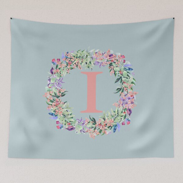 Item preview, Letter I Floral  - Floral Monogram Alphabet Letters - Letter I designed and sold by LamaraK.