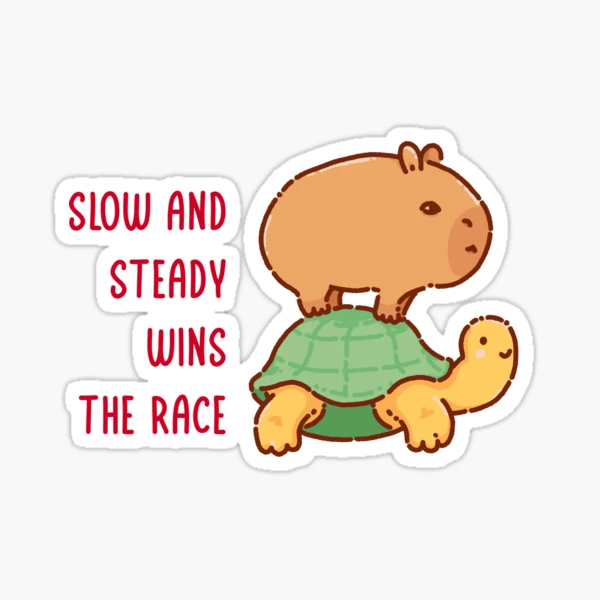 Capybara with a leaf, eat your greens! Sticker for Sale by manydoodles