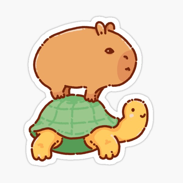 Set of stickers, badge with cute cartoon capybaras. Yellow background.  Vector illustration. 20248901 Vector Art at Vecteezy