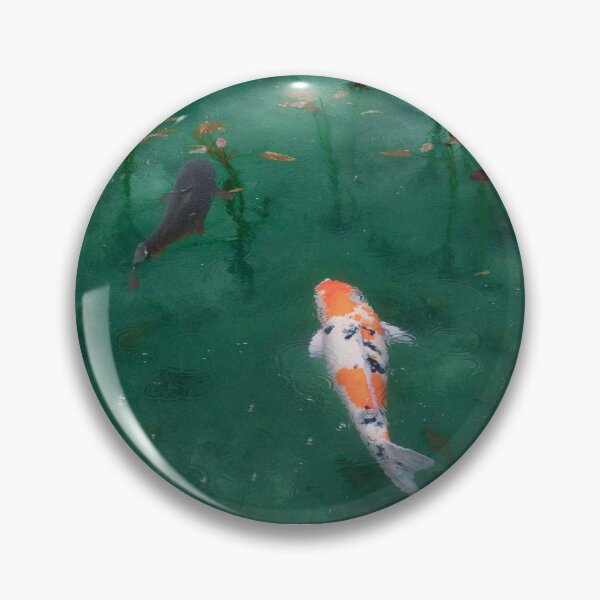 Item preview, Two Koi Fish in a Pond Photograph designed and sold by Happy-Trails.