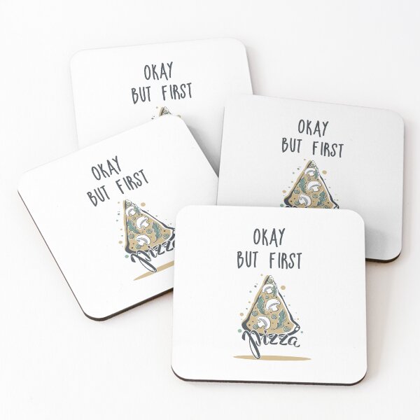 Item preview, Okay but first pizza designed and sold by Y-Muqsit.