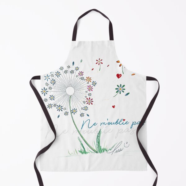 Item preview, Illustration flower, Forget me not, alzheimer diease handmade by Pascale Breton designed and sold by Pascale Breton.