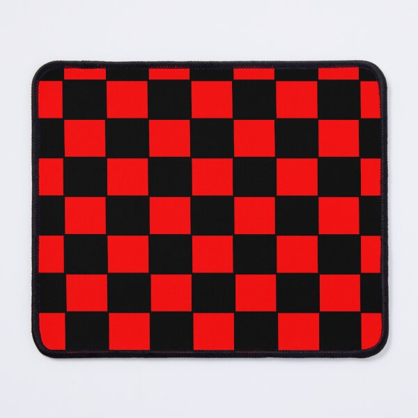 Item preview, Black and red squares: checker board, decor, accent piece, gift idea designed and sold by Becky Hunter.