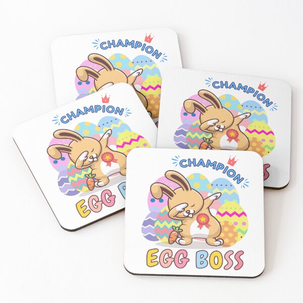 Item preview, Cute Victory Dab Dance Easter Bunny Egg Boss Champion - Colorful Egg Hunt Easter Celebration designed and sold by Cawaiico.