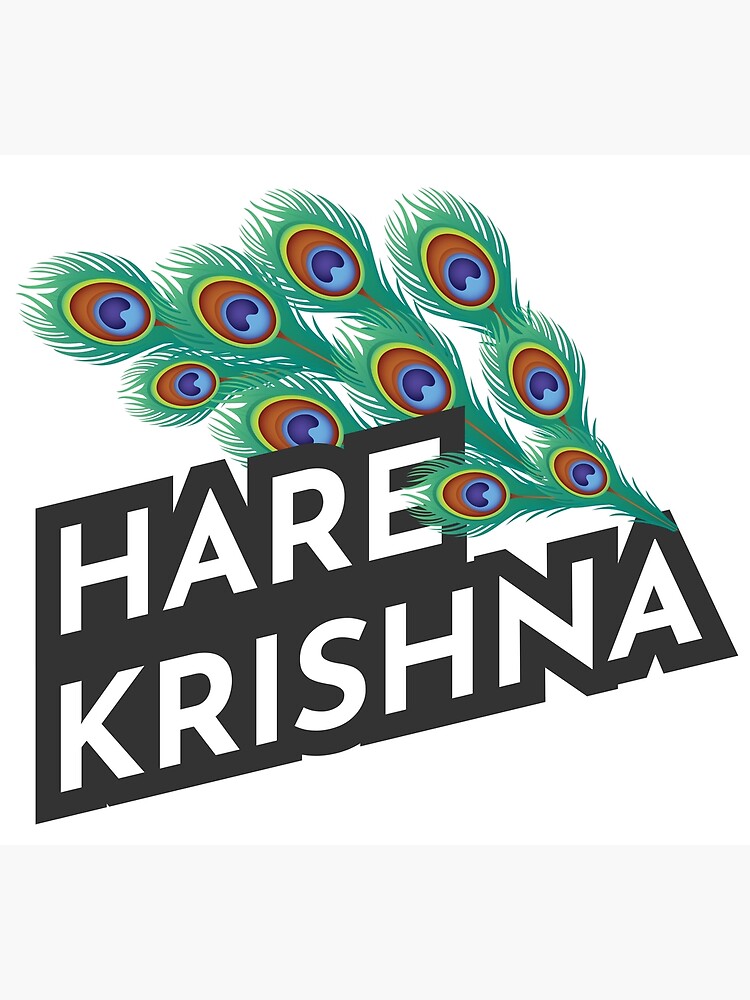 Hare Krishna Peacock Feather Poster For Sale By Luxme Redbubble 9933