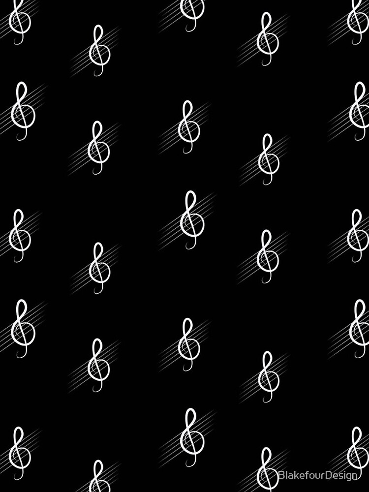 Thumbnail 4 of 4, iPhone Case, Treble Clef Music pattern designed and sold by BlakefourDesign.
