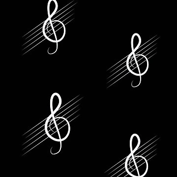 Artwork thumbnail, Treble Clef Music pattern by BlakefourDesign