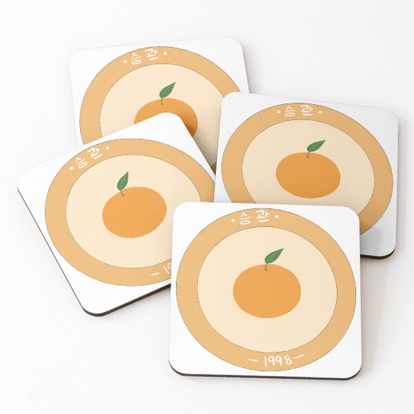 Item preview, seventeen seungkwan orange sticker designed and sold by Ohkae.