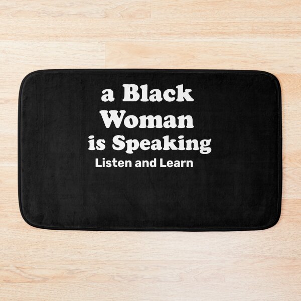 Aperçu de l'œuvre A Black Woman Is Speaking Speak And Learn créée et vendue par CHEMMSI.
