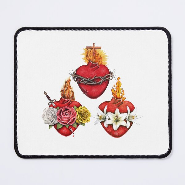 Item preview, Holy Family Hearts Sacred Heart of Jesus, Immaculate Heart of Mary and Most Chaste Heart of Joseph, Holy Family Hearts designed and sold by SusurroBendito.